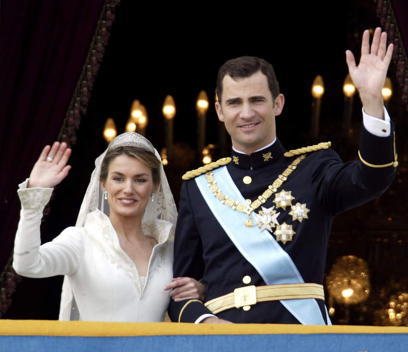 Książę Filip VI Burbon, księżniczka Letycja, Letizia Ortiz Rocasolano, ślub pary, 22.05.2004 rok