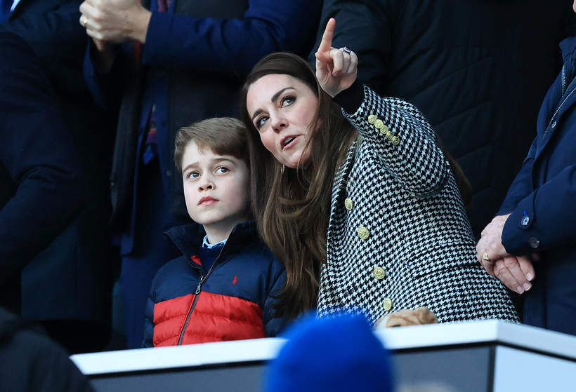 Książę George, księżna Kate, Guinness Six Nations Rugby, Londyn, Wielka Brytania, 26.02.2022 rok