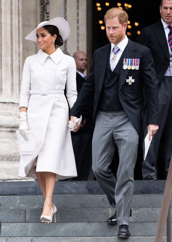 Książę Harry i księżna Meghan, Platynowy Jubileusz królowej Elżbiety II, 3.06.2022