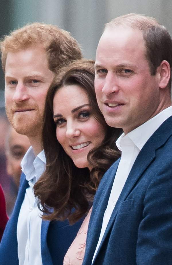 Książę Harry, księżna Kate i książę William, 16.10.2017