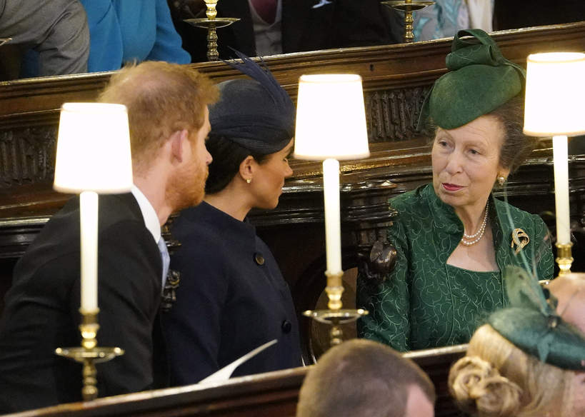 Książę Harry, księżna Meghan i księżniczka Anna, 12.10.2018