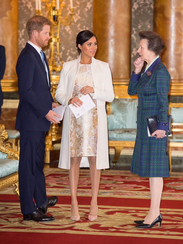 Książę Harry, księżna Meghan i księżniczka Anna, 5.03.2019