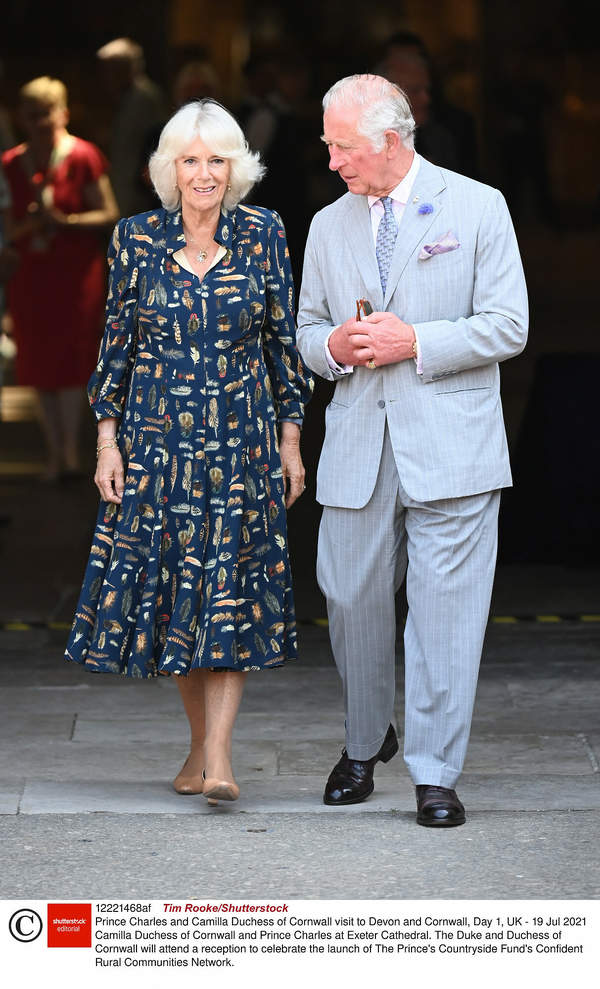 Książe Karol i księżna Camilla w Devon i Kornwalii, 19.07.2021