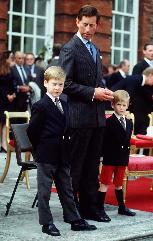 Książę Karol, książę William i książę Harry, 29.06.1989