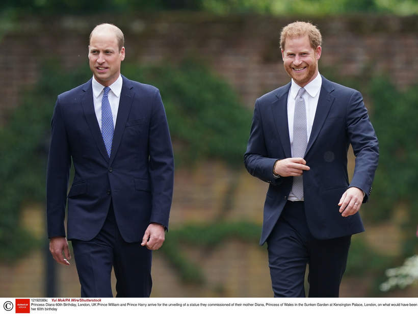 Książę William i książę Harry odsłonili pomnik księżnej Diany, 1.07.2021