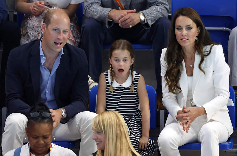 Książę William, księżna Kate i księżniczka Charlotte, Igrzyska Wspólnoty Narodów, 2.08.2022