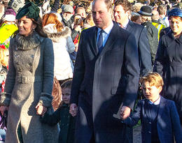 Zobacz zdjęcia ze świątecznego spaceru Kate i Williama z dziećmi