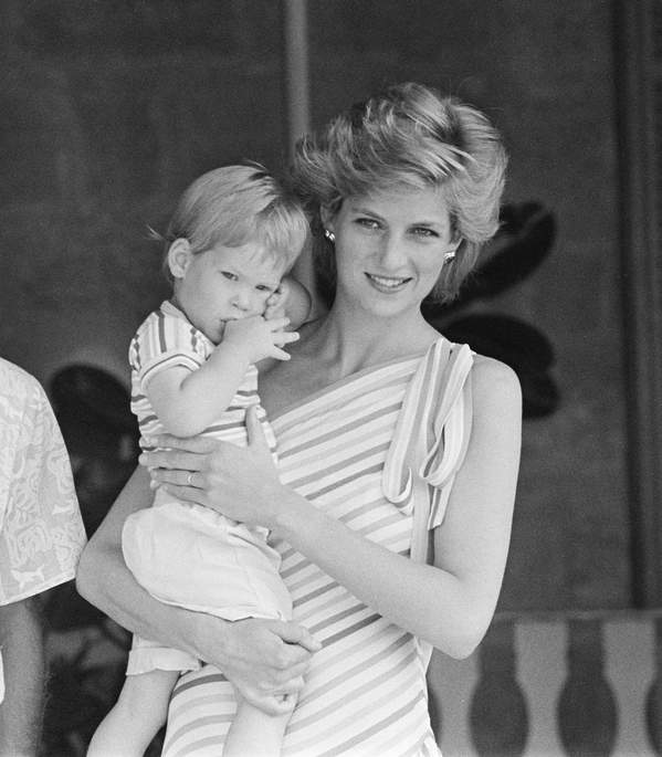 Księżna Diana i książę Harry, 12.08.1986 rok