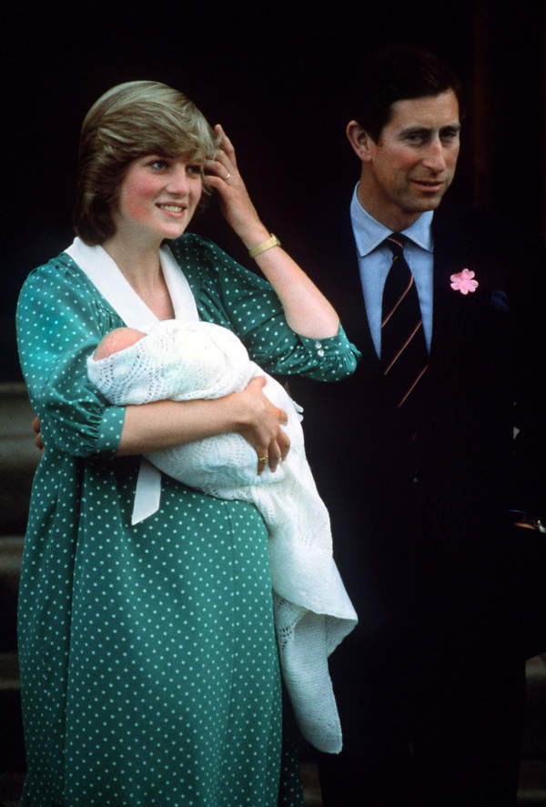Księżna Diana i książę Karol, narodziny księcia Williama, czerwiec 1982 rok