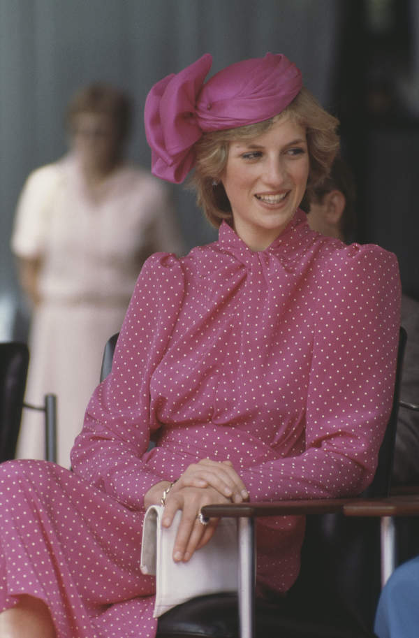Księżna Diana w kapeluszu Johna Boyda, 7.04.1983 rok