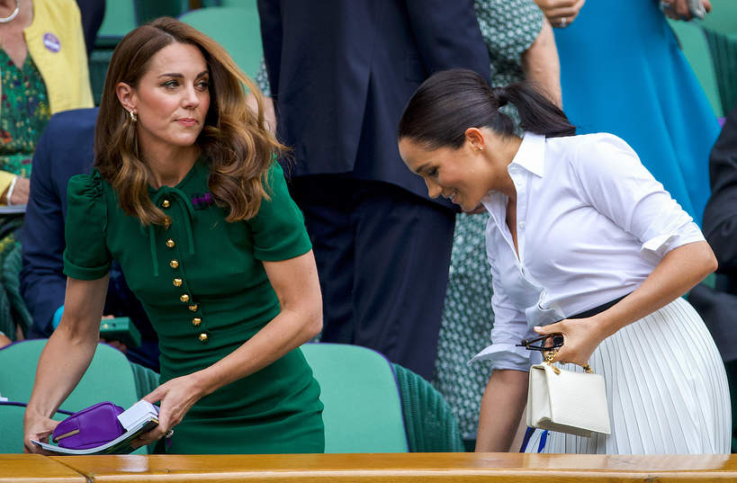 Księżna Kate i księżna Meghan, Wimbledon, 13.07.2019, Londyn