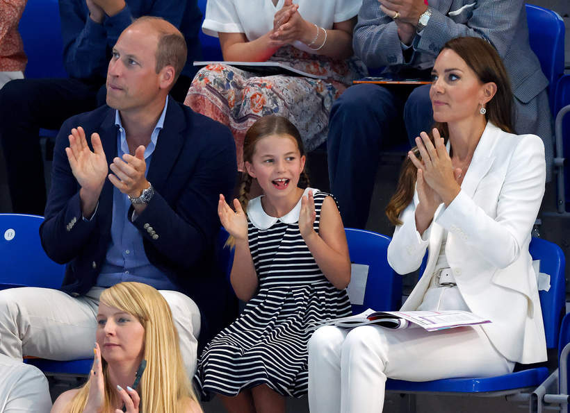 Księżna Kate, książę William i księżniczka Charlotte, Commonwealth Games, 2.08.2022