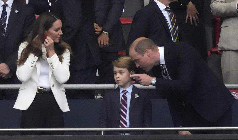 Księżna Kate, książę William, książę George, finał Euro 2020, Londyn, Wembley, 11.07.2021 rok