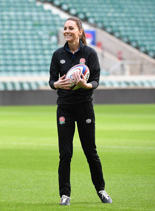 Księżna Kate na treningu reprezentacji rugby