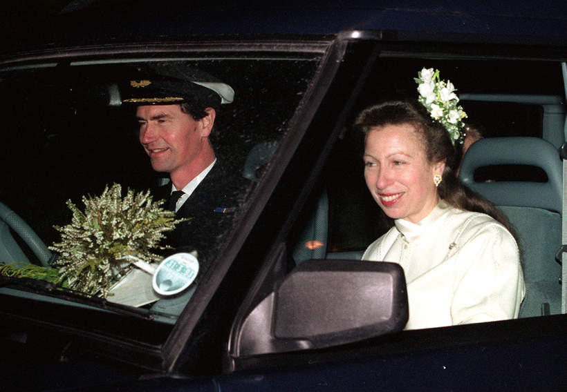 Księżniczka Anna, Timothy Laurence w dniu ślubu w Szkocji, 12.12.1992 rok