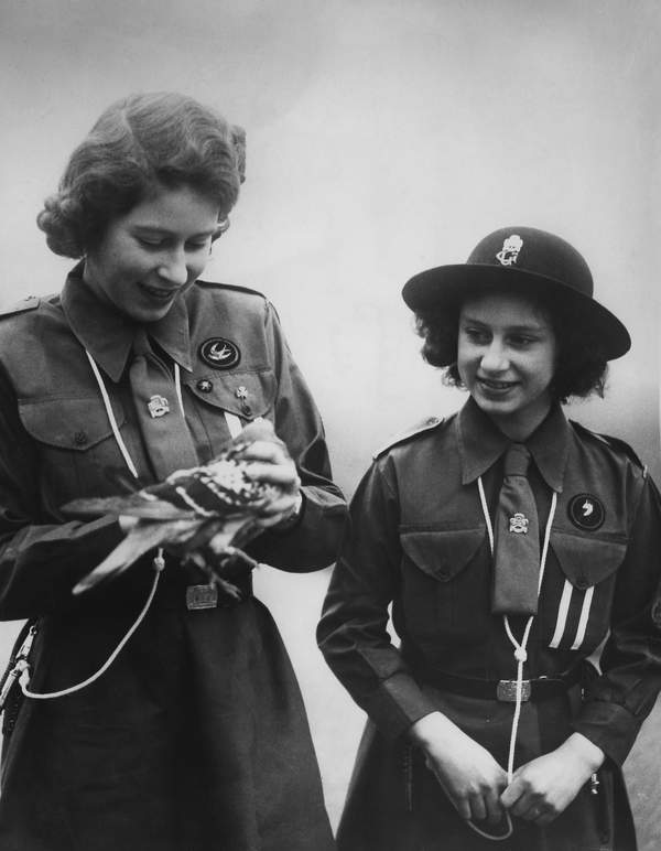 Księżniczka Elżbieta, księżniczka Małgorzata, gołąb, 20.02.1943 rok