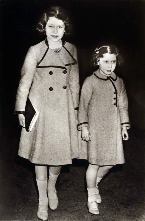 Księżniczka Małgorzata i księżniczka Elżbieta, Londyn, 1937 rok