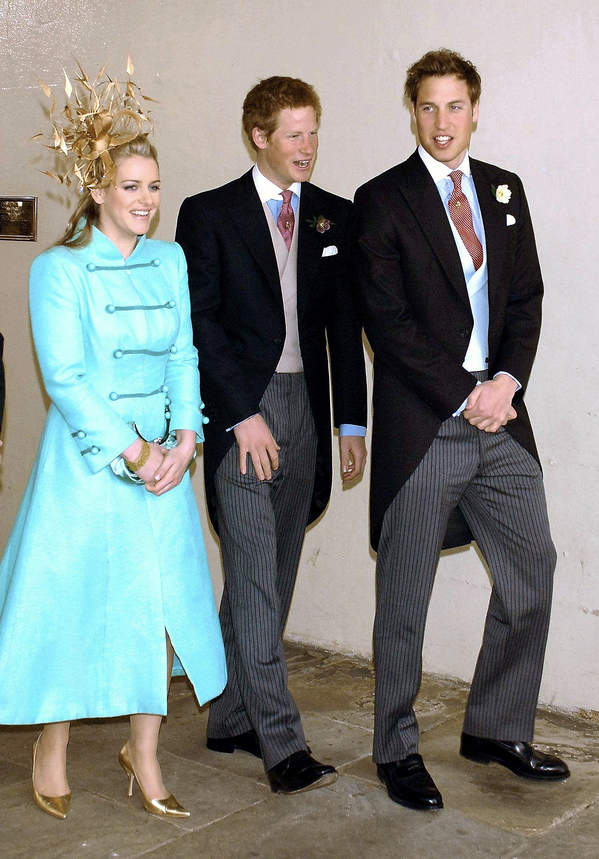 Laura Parker Bowles, książę Harry, książę William, ślub księcia Karola i księżnej Camilli, 9.04.2005