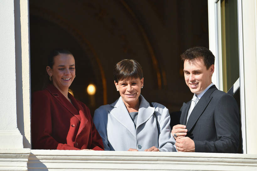 Louis Ducruet, Pauline Ducruet i księżniczka Stefania, 19.11.2021, Monako