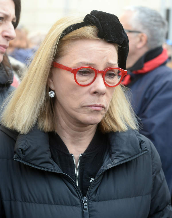Małgorzata Potocka, Warszawa, 05.03.2020 rok, pogrzeb Pawła Królikowskiego