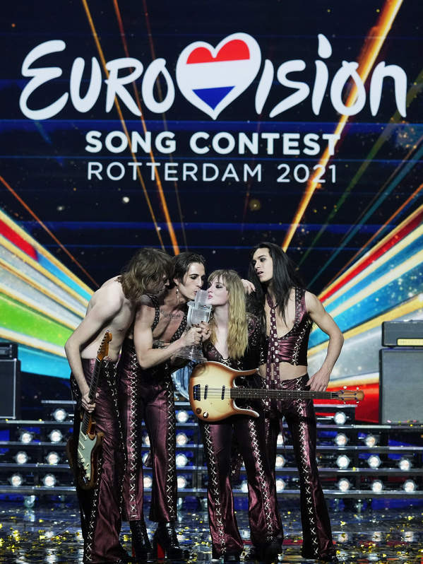 Maneskin, zwycięzcy Eurowizji, 22.05.2021, Rotterdam, Włochy 