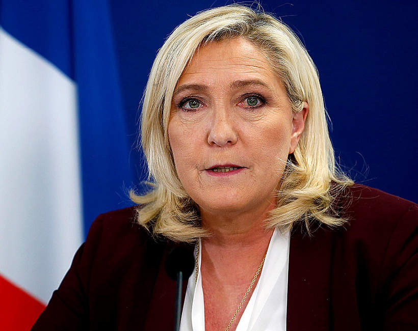 Marine Le Pen, Reims, Francja, 23.03.2022 rok