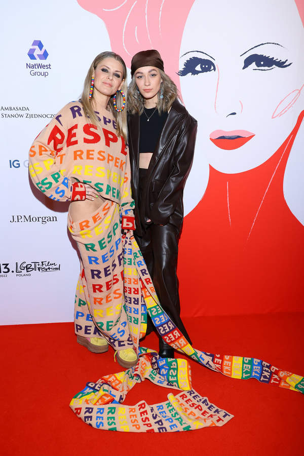 Marta Wiśniewska i Fabienne Wiśniewska, Gala otwarcia LGBT+ Film Festival, Warszawa, 22.04.2022