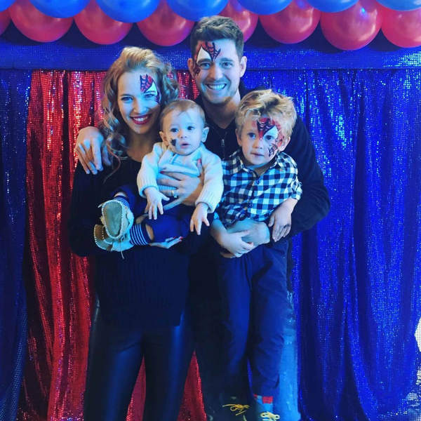 Michael Buble z żoną i synami, 2016