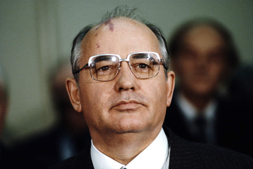Michaił Gorbaczow, były prezydent Rosji, Edynburg, Szkocja, 21.12.1984 rok