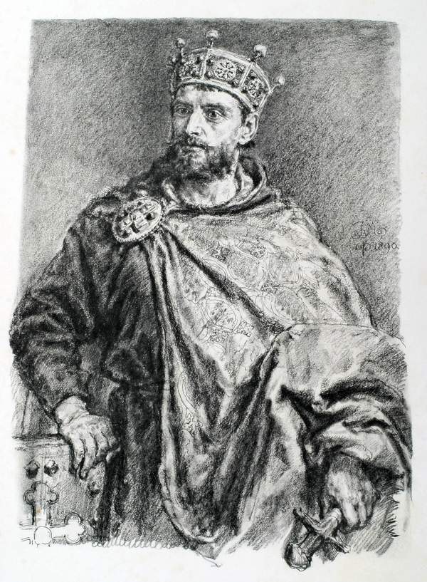 Mieszko Mieczysław II Lambert Gnuśny Piast (990 -1034) władca polski. Reprodukcja