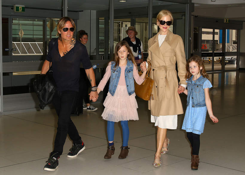 Nicole Kidman, Keith Urban, córki Nicole Kidman, Faith Margaret, Sunday Rose, 28.03.2017 r., Sydney