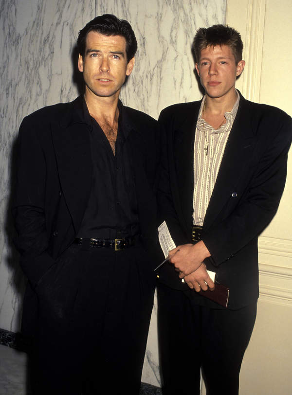 Pierce Brosnan, syn Christopher Brosnan, Beverly Hills, Kalifornia, USA, 20.03.1992 rok