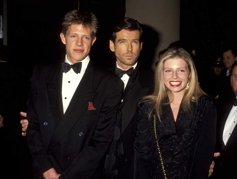 Pierce Brosnan, syn Christopher Brosnan, córka Charlotte Harris, Złote Globy, 18.01.1992 rok