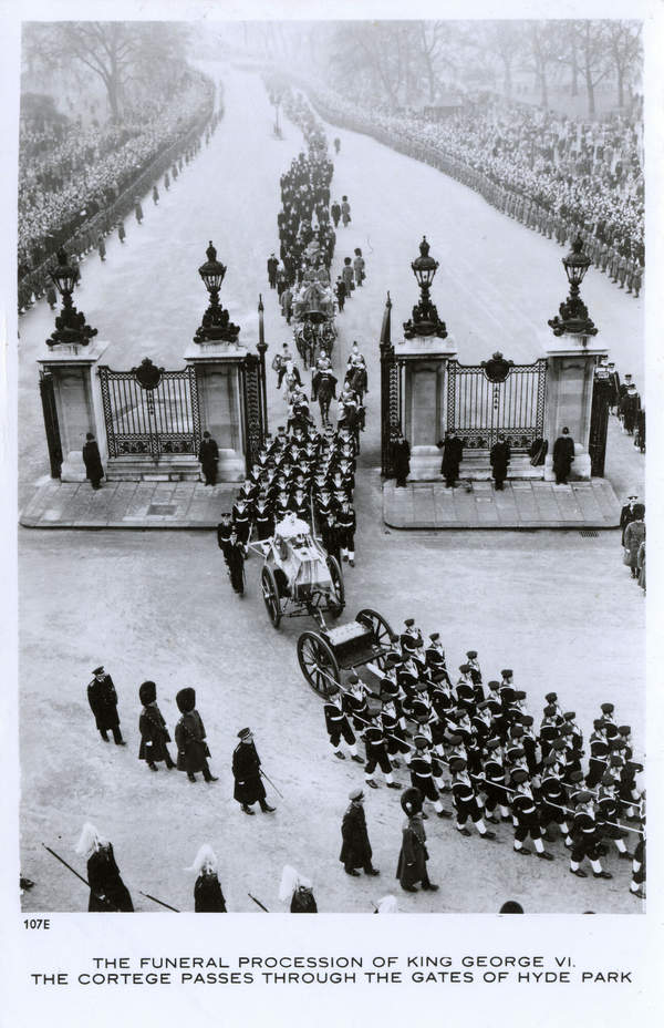 Pogrzeb króla Jerzego VI, 1952 rok