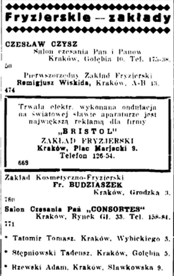 Reklama salonu Franciszki Budziaszek