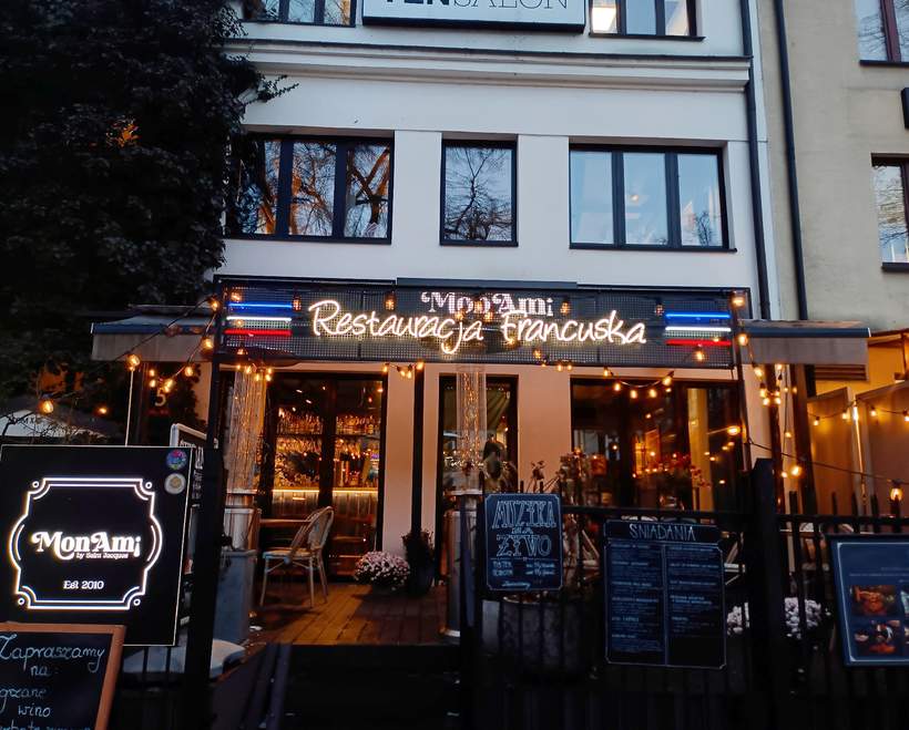 Restauracja Mon Ami, Saska Kępa, Warszawa