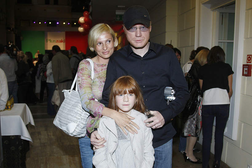 Robert Janson, żona Beata, córka Emma, dzień dziecka w Domu Dochodowym, 30.05.2009 rok
