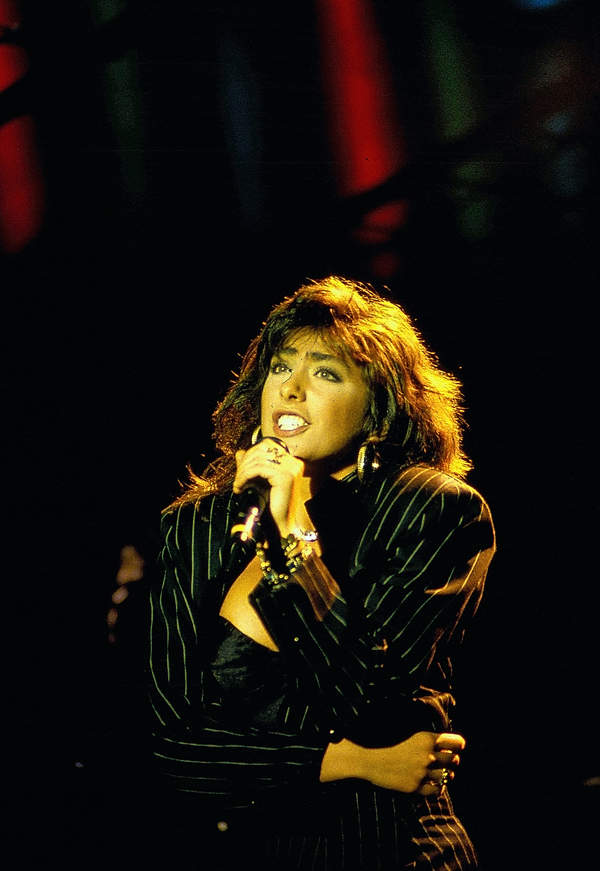 Sabrina Salerno na scenie, około 1988 roku