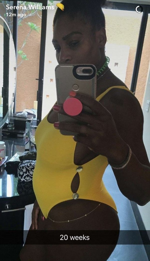 Serena Williams, ciąża gwiazd