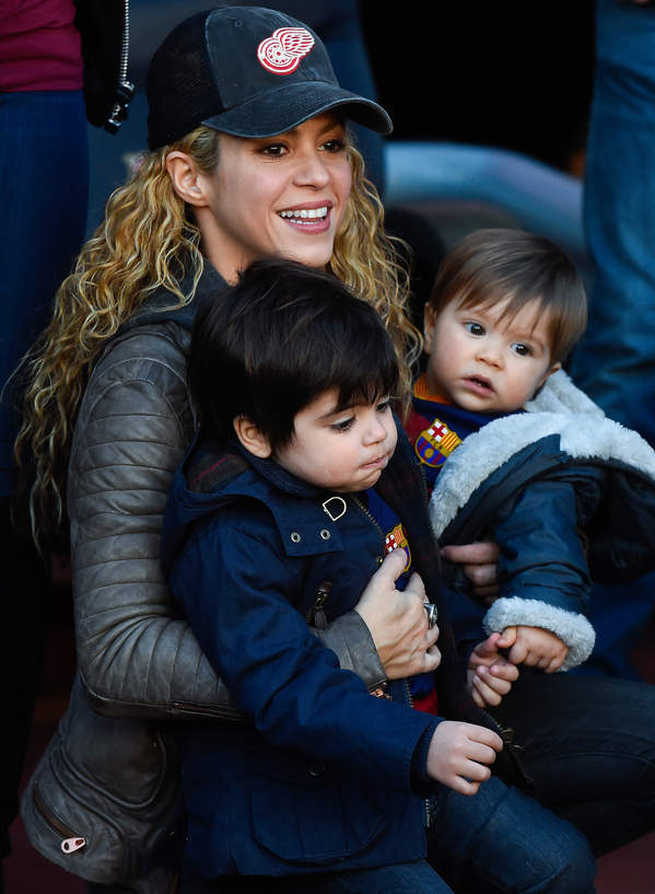 Shakira, dzieci Shakiry, Milan i Sasha Pique, Barcelona, Hiszpania, 28.11.2015 rok