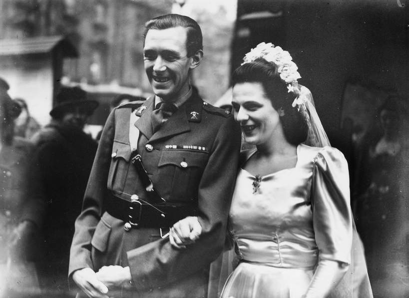 Ślub majora Bruce'a Shanda i Rosalind Cubitt, 2.01.1946
