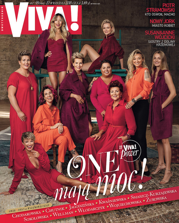 VIVA! Power, Silne kobiety, Siła jest kobietą: Wellman, Kwaśniewska, Chodakowska, Wojciechowska, numer 19/2018, wrzesień