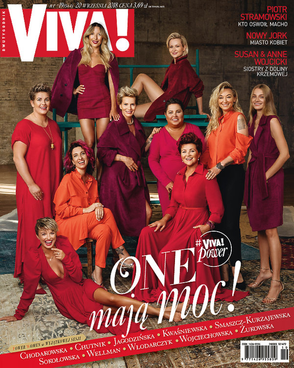 VIVA! Power, Silne kobiety, Siła jest kobietą: Wellman, Kwaśniewska, Chodakowska, Wojciechowska, numer 19/2018, wrzesień