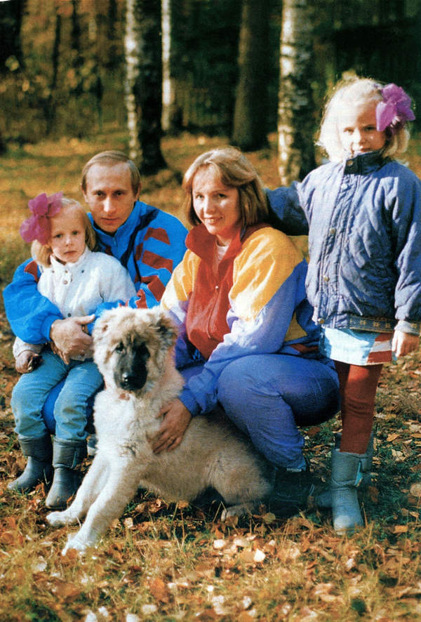 Władimir Putin z rodziną