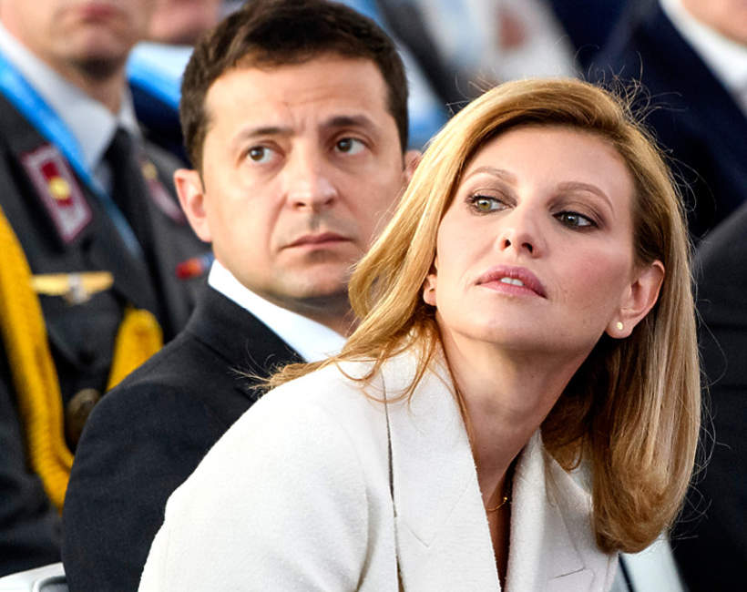 Wołodymyr Zełenski, prezydent Ukrainy, Olena Zełenska, jego żona, Kijów, Ukraina, 13.09.2019 rok