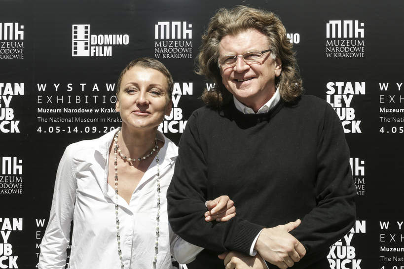 Zbigniew Wodecki i Katarzyna Wodecka-Stubbs, otwarcie wystawy Stanley Kubrick, 04.05.2014, Muzeum Narodowe, Kraków