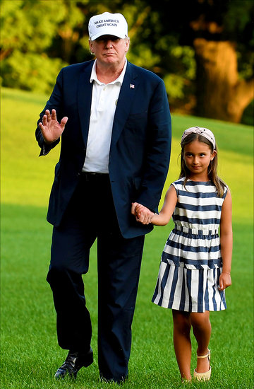 Donald Trump z wnuczką