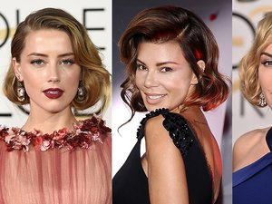 Amber Heard, Edyta Górniak, Kate Winslet w spiętych włosach