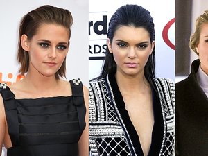 Kristen Stewart, Kendall Jenner, Joanna Krupa we włosach odgarniętych do tyłu