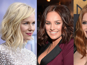 Naomi Watts, Ewa Farna, Jessica Chastain we włosach ułożonych w fale